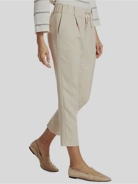 ATM Anthony Thomas Melillo Women's Beige Drawstring Cropped Pants Size XS